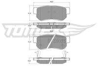 TOMEX Brakes TX1535 Bremsbelagsatz, Scheibenbremse
