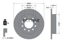 TEXTAR 92166700 Bremsscheibe