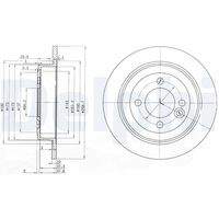 DELPHI BG3662C Bremsscheibe