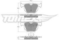 TOMEX Brakes TX1326 Bremsbelagsatz, Scheibenbremse
