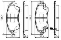 BOSCH 0986495132 Bremsbelagsatz, Scheibenbremse
