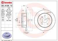 BREMBO 08A10810 Bremsscheibe