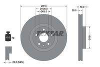 TEXTAR 92309603 Bremsscheibe