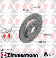 ZIMMERMANN 610370352 Bremsscheibe