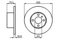 BOSCH 0986478032 Bremsscheibe