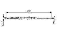 BOSCH 1987482328 Seilzug, Feststellbremse