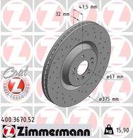 ZIMMERMANN 400367052 Bremsscheibe