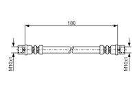 BOSCH 1987476018 Bremsschlauch