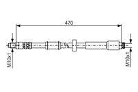 BOSCH 1987481004 Bremsschlauch