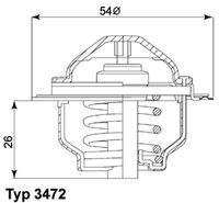 BorgWarner (Wahler) 347287D Thermostat, Kühlmittel