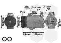 VAN WEZEL 3700K138 Kompressor, Klimaanlage