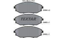 TEXTAR 2486401 Bremsbelagsatz, Scheibenbremse