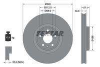 TEXTAR 92289305 Bremsscheibe