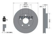 TEXTAR 92077600 Bremsscheibe