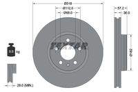 TEXTAR 92282705 Bremsscheibe