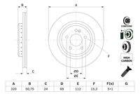 BOSCH 0986479G36 Bremsscheibe