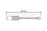 TOMEX Brakes TX3030 Warnkontakt, Bremsbelagverschleiß