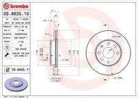 BREMBO 09863511 Bremsscheibe