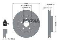 TEXTAR 92345403 Bremsscheibe