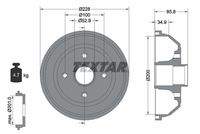 TEXTAR 94024100 Bremstrommel