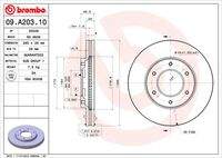 BREMBO 09A20310 Bremsscheibe