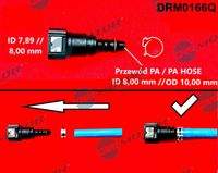 Dr.Motor Automotive DRM0166Q Schlauchverbinder, Kraftstoffschlauch