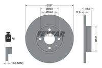 TEXTAR 92236703 Bremsscheibe