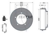 TEXTAR 94024700 Bremstrommel