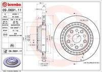 BREMBO 09D69111 Bremsscheibe