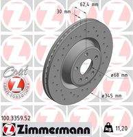 ZIMMERMANN 100335952 Bremsscheibe