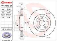 BREMBO 09N23621 Bremsscheibe