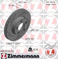 ZIMMERMANN 600322454 Bremsscheibe