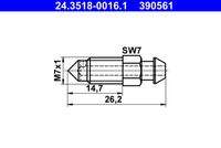 ATE 24351800161 Entlüfterschraube/-ventil