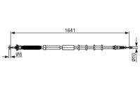 BOSCH 1987482582 Seilzug, Feststellbremse