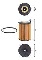KNECHT OX1266D Ölfilter