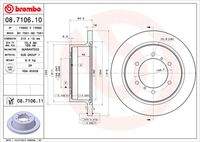 BREMBO 08710611 Bremsscheibe