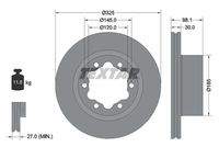 TEXTAR 92305803 Bremsscheibe