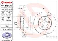 BREMBO 09886411 Bremsscheibe