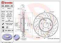 BREMBO 0983042X Bremsscheibe