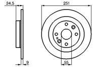 BOSCH 0986478701 Bremsscheibe