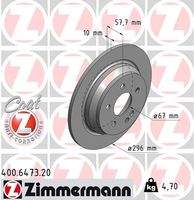 ZIMMERMANN 400647320 Bremsscheibe
