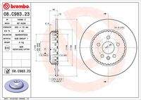 BREMBO 08C98323 Bremsscheibe
