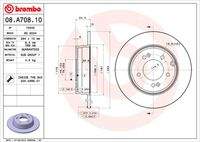 BREMBO 08A70811 Bremsscheibe