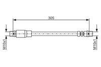 BOSCH 1987476171 Bremsschlauch