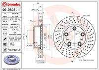 BREMBO 09D80511 Bremsscheibe
