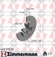 ZIMMERMANN 440311500 Bremsscheibe