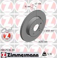 ZIMMERMANN 200253620 Bremsscheibe