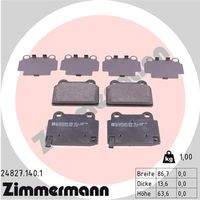 ZIMMERMANN 248271401 Bremsbelagsatz, Scheibenbremse