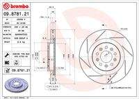 BREMBO 09878121 Bremsscheibe