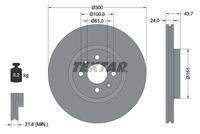 TEXTAR 92149503 Bremsscheibe